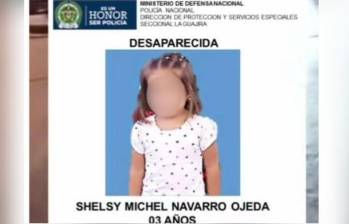 El cuerpo de Shelsy Navarro, de tres años, fue encontrado a pocos metros de su vivienda. FOTO: redes sociales. 