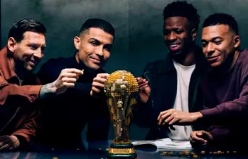 Cristiano Ronaldo y Lionel Messi fueron los futbolistas mejor pagos en la campaña de LEGO. FOTO: LEGO