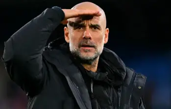 Guardiola ya suma diez años en el Manchester City, el club en el que ha durado más años. FOTO AFP