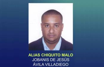 Jobanis de Jesús Ávila alias Chiquito Malo. Foto: Policía Nacional