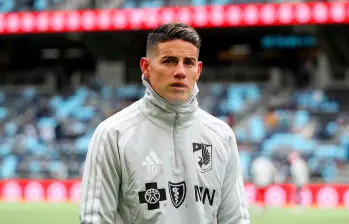 James Rodríguez espera jugar pronto con Minnesota. No está en un partido oficial desde hace tres meses y medio tras terminar su vinculo con el León de México. FOTO GETTY 