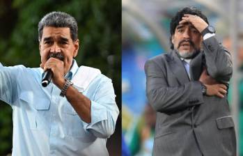 Nicolás Maduro bromeó del espíritu de Diego Maradona para ridiculizar a Javier Milei. Foto: GETTY 