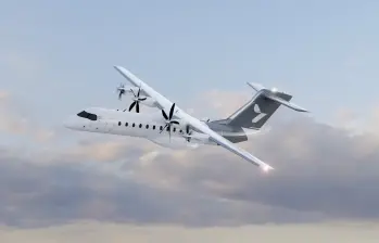 Los vuelos del avión híbrido-eléctrico ES-30 costarían un 40% menos que los convencionales. FOTO cortesía Heart Aerospace