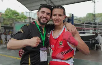 Pablo Castaño, boxeador del Municipio de Guarne que destacó por su estilo en Boxeo durante los Juegos Departamentales 2025. Foto: Cortesía @necio.audiovisual. 