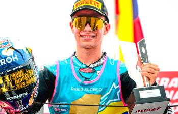 David Alonso seguirá llevando en alto la bandera colombiana en el motociclismo mundial. FOTO GETTY