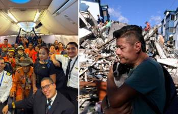 Brigada Topos Azteca se moviliza a Colombia para atender emergencia por terremoto. FOTOS: REDES Y AFP