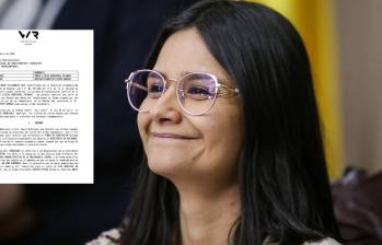 Angie Rodríguez radicó ante la Comisión de Acusación una denuncia contra el presidente Petro. FOTOS: Colprensa