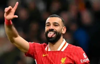 Salah, de 33 años, conquistó dos títulos de la Premier League con el Liverpool junto con una Liga de Campeones de Europa y otros trofeos, además de cuatro Botas de Oro de la liga inglesa. FOTO AFP