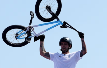 José Augusto Torres Gil se llevó la primera medalla de oro para Argentina al quedar de primero en BMX libre con un puntaje de 94,82 puntos. Foto: Getty