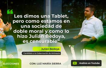 Entrevista con Julián Bedoya, candidato a la Gobernación de Antioquia