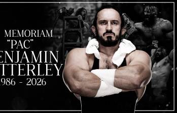 La imagen que sacó la AEW sobre la muerte de Benjamin Satterley. FOTO AEW