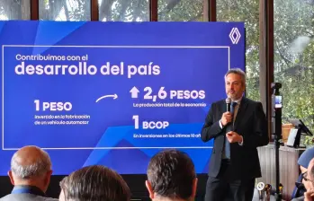 Juan Camilo Vélez, presidente y director general de Renault-Sofasa. FOTO: El Colombiano.