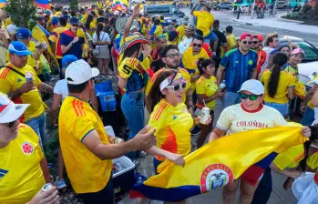 Los aficionados colombianos siguen acompañando a la Selección en todas las sedes del Mundial de Norteamérica. FOTOS JUAN ANTONIO SÁNCHEZ 