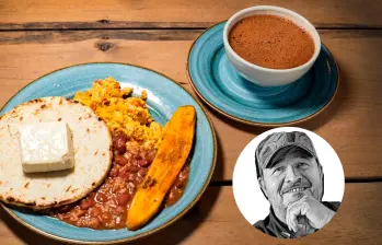 Plato tradicional de calentao paisa, preparado con frisoles, arroz, plátano maduro, huevo, carne y arepa, símbolo de la cocina y hospitalidad antioqueña. FOTO Getty