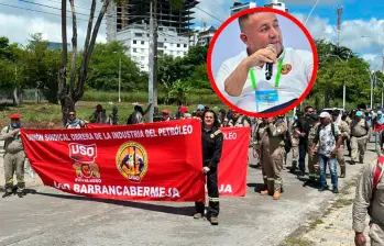 Martín Ravelo, presidente de la USO, advirtió que la estabilidad de Ecopetrol está en riesgo si no se toman decisiones inmediatas. FOTO: Colprensa