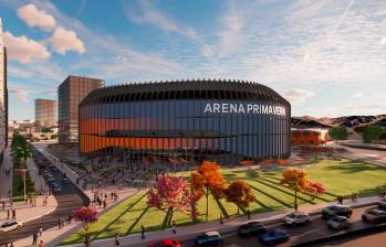Imagen del proyecto de Arena Primavera, que tendrá un aforo para 16.000 espectadores. Su costo serán unos 200 mil millones de pesos. FOTO: Cortesía 
