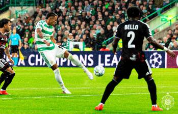 Camilo Durán anotó su primer gol en Champions con el Celtic. FOTO: X Celtic
