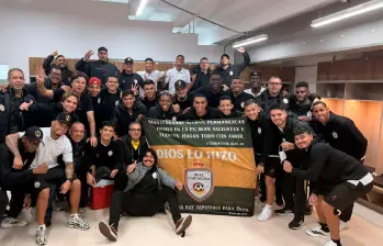 Real Cartagena celebra su bueba campaña en el actual Torneo Betplay. FOTO X-REAL CARTAGENA