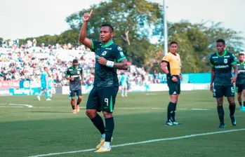 El futbolista cordobés Alfredo Morelos es uno de los mejores delanteros que tiene el fútbol colombiano. Es figura de Nacional. Foto: tomada del x de Atlético Nacional 