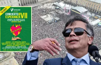 Este sábado, en la plaza de Bolívar, será la nueva edición del Concierto de la Esperanza. FOTOS: @HOLLMANMORRIS y Colprensa