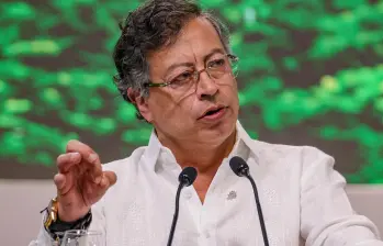 El presidente Gustavo Petro en una de sus intervenciones. FOTO: PRESIDENCIA 