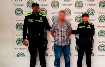 Las autoridades capturaron a este padre de familia en la zona urbana de Yarumal, una semana después de la agresión. FOTO: CORTESÍA