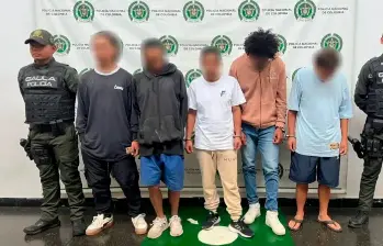 El golpe a las bandas en Itagüí dejó catorce capturados. FOTO: CORTESÍA
