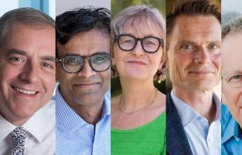 David Autor, Sendhil Mullainathan, Marianne Bertrand, Nicholas Bloom y Larry Katz. FOTO: Tomada de La Tecerca