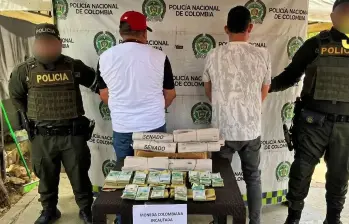 La captura se dio en la tarde del 6 de marzo. FOTO: POLICÍA NACIONAL DE COLOMBIA.