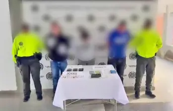 Capturados deberán responder por los delitos de concierto para delinquir y hurto calificado y agravado. FOTO: CORTESÍA POLICÍA ANTIOQUIA