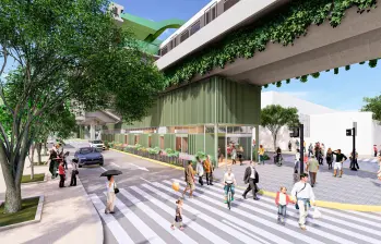 Imagen modelada de la estación Exposiciones una vez termine la intervención que adelantará el Metro de Medellín. FOTO cortesía