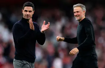 Luis Enrique ha ganado 20 títulos como entrenador profesional, mientras que Mikel Arteta se ha coronado en 3 ocasiones con el Arsenal. FOTO: GETTY