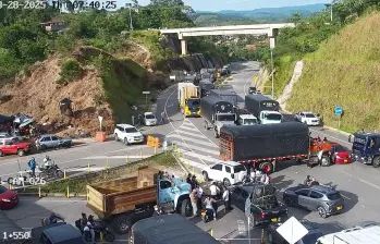 Así se encontraba la zona de acceso al municipio de Remedios. FOTO: imagen tomada de redes.