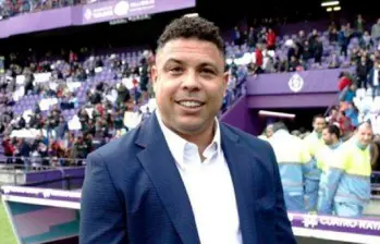 Ronaldo señaló meses atrás que buscará la presidencia de la Confederación Brasileña de Fútbol. FOTO X VALLADOLID