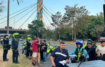 El operativo se extendió durante cuatro horas este domingo. FOTO: CORTESÍA