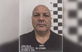 Miguel Quintero fue reseñado en la cárcel Bellavista, en Bello, antes de ser trasladado al inmueble donde cumplirá la medida de aseguramiento domiciliaria. FOTO: Cortesía.