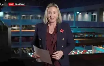 Zoe Kleinman, editora de tecnología de la BBC, habló abiertamente sobre su episodio de “niebla mental” en directo. FOTO: tomada de BBC. 