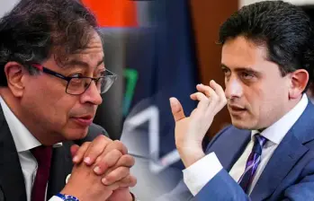 Denuncia contra Petro, exministro Reyes lo acusa de injuria en medio del escándalo por carbón colombiano e Israel. FOTO: Presidencia y Colprensa.