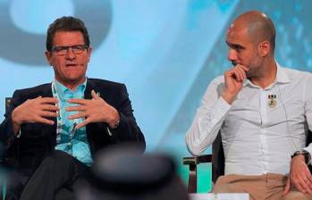 En la imagen aparece Fabio Capello junto a Pep Guardiola. FOTO CORTESÍA SPORT