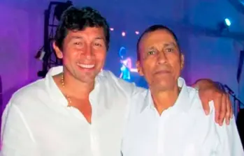 Jorge Bermúdez junto a su padre. FOTO CORTESÍA