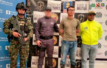 Martín Emilio Graciano Sandoval fue capturado por los investigadores en Buga (Valle). FOTO: CORTESÍA DE LA FISCALÍA.