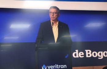 El ministro de Hacienda, Miguel Gómez, en Asobancaria. FOTO: El Colombiano.