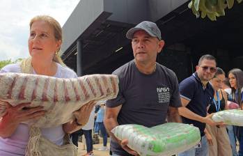 En la primera edición de la ´donatón´ en 2024 se recogieron 58 toneladas de alimentos. FOTO: ALCALDÍA DE MEDELLÍN