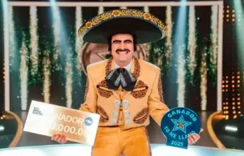 Este es Vicente Fernández, el ganador de la última temporada de Yo me llamo. FOTO Cortesía Caracol Televisión