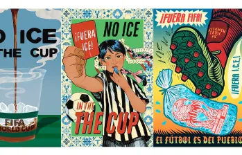 Estos son algunos de los carteles diseñados por los artistas de EE.UU. FOTO: Hana Natsuhara, Shaina Lu y Kill Joy