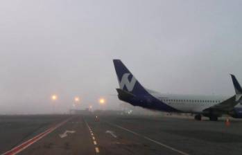 Las condiciones climáticas obligaron al cierre del aeropuerto, lo que ha afectado algunos vuelos. FOTO Cortesía