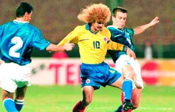 Carlos Valderrama, el eterno 10 de la Selección Colombia que fue campeón con Junior y Montpellier (Francia). FOTO 