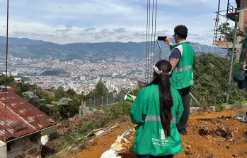 Las cuatro medidas de suspensión se realizaron en la vereda Piedras Blancas-Matasano, sector Alto de la Mora, en Santa Elena. Foto: Cortesía