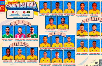 La lista de los convocados por Néstor Lorenzo. CORTESÍA FCF