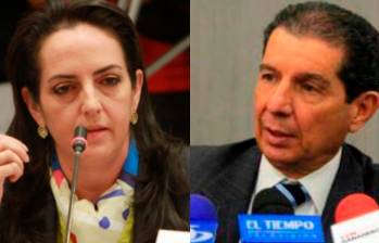 María Fernanda Cabal, senadora del Centro Democrático, y José Félix Lafaurie, presidente de Fedegan FOTOS COLPRENSA
